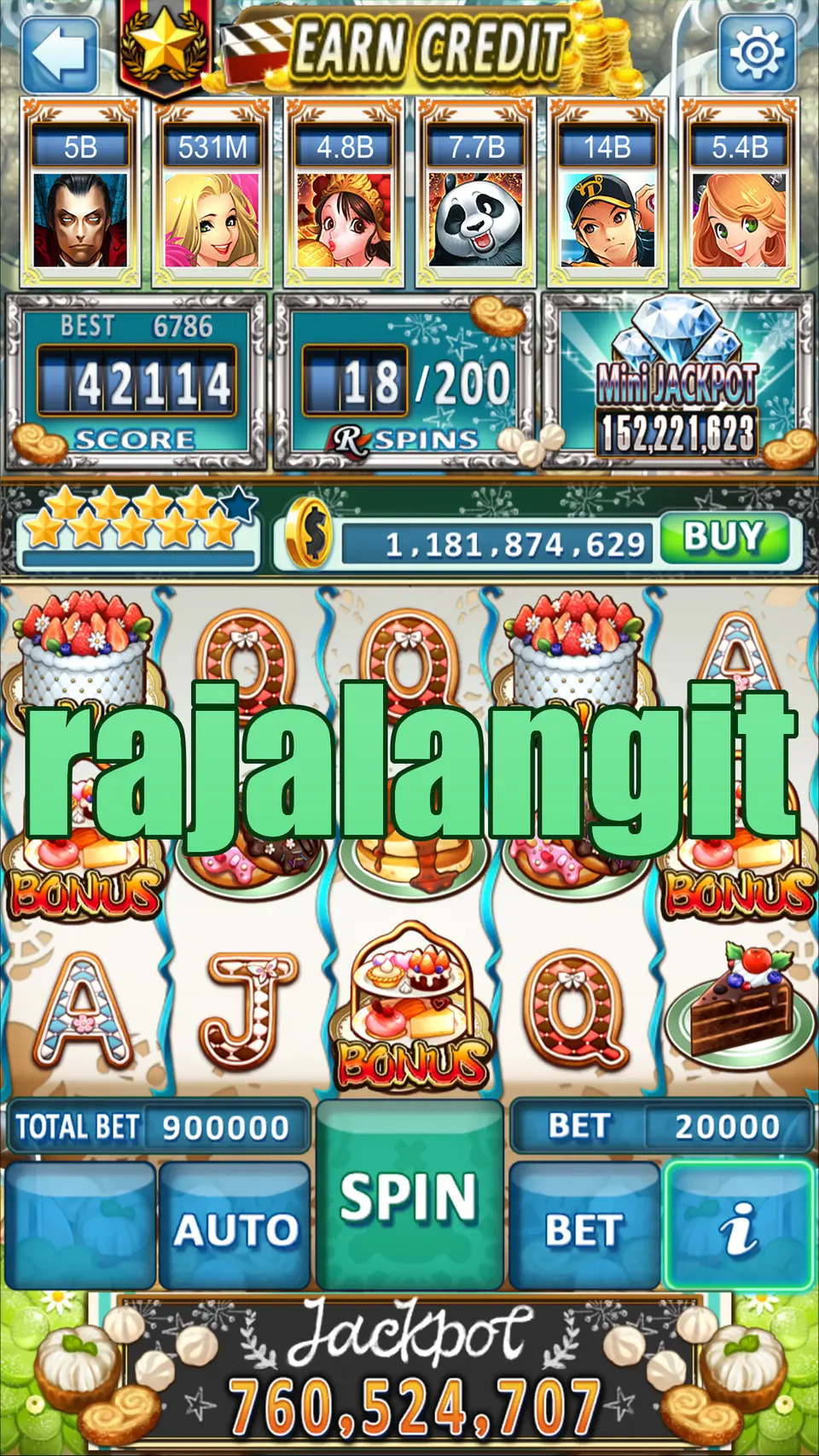 Tangkapan Layar rajalangit